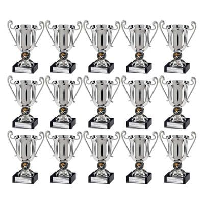 Squad Pack X15 - Champions Silver Plastic Cup with engraving