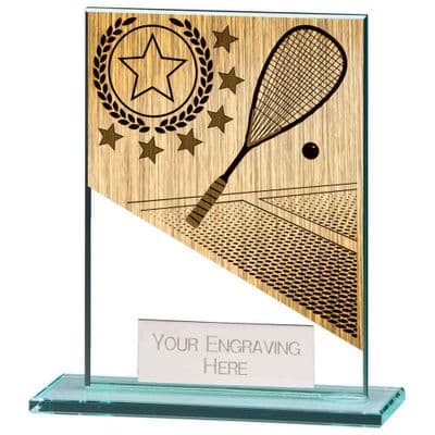 Squash Glass Award mustang