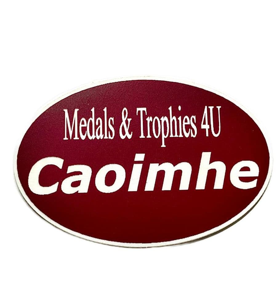 Staff Name Badge Oval In Wine 60x40mm staff-name-badge-oval-in-wine-60x40mm