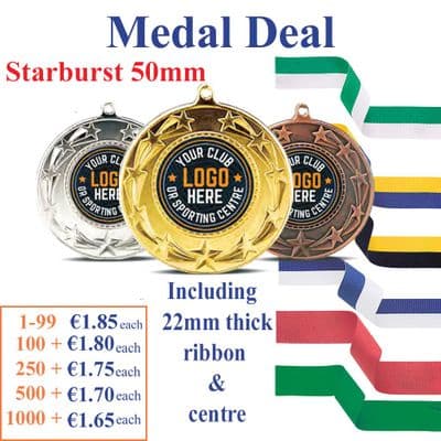 Starburst 50mm Medal Deal