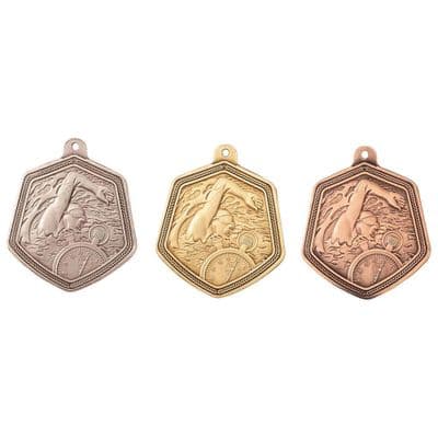 Swimming Falcon Medal - 65mm