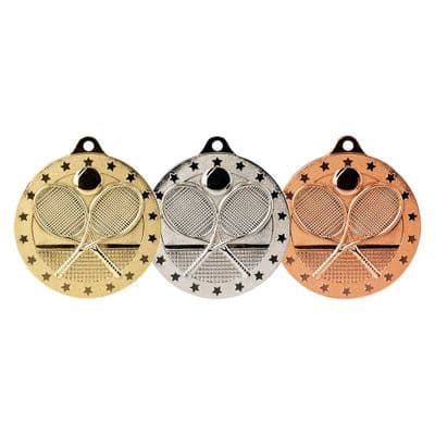 Tennis  Cascade Stars Medal - 50mm