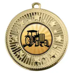 Tractor Medal 50mm Including Centre & Ribbon