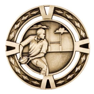 V-Tech  60mm Rugby  Medal
