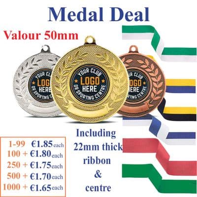 Valour 50mm Medal Deal