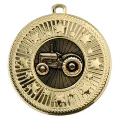 Vintage Tractor Medal 50mm Including Centre & Ribbon