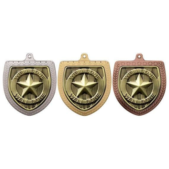 Well Done Cobra Shield Medal - 75mm
