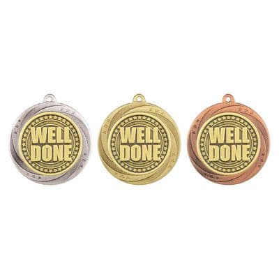 Well Done Superstar Medal - 60mm