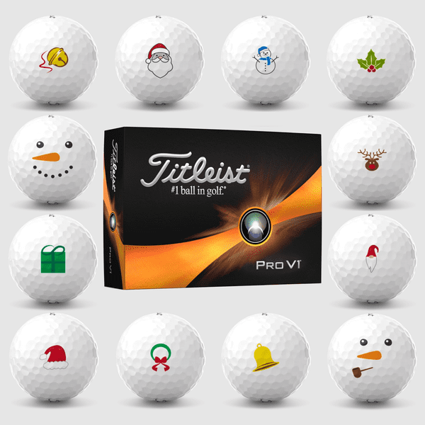 Christmas Titleist Pro V1 Golf Balls - Dozen