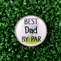 Father's Day Best Dad By Par 2in1 Divot Tool with a Built-in Ball Marker