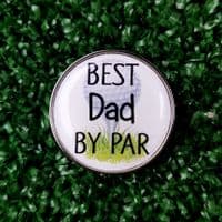 Father's Day Best Dad By Par Golf Ball Marker & Hat Clip Set