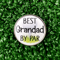 Father's Day Best Grandad By Par 2in1 Divot Tool with a Built-in Ball Marker