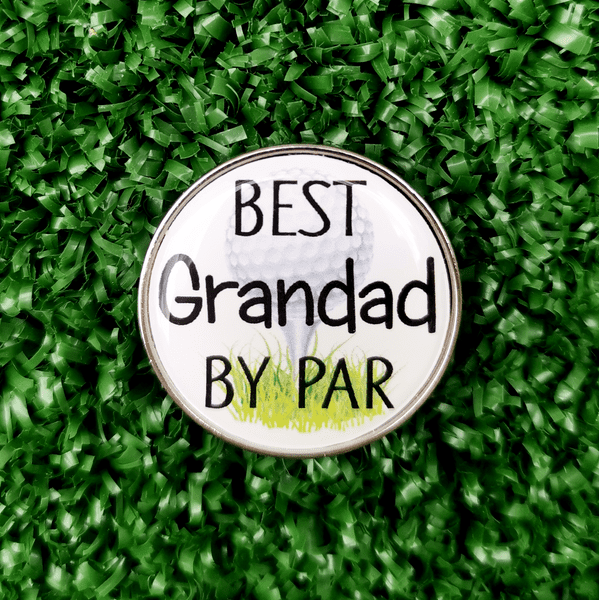 Father's Day Best Grandad By Par Golf Ball Marker