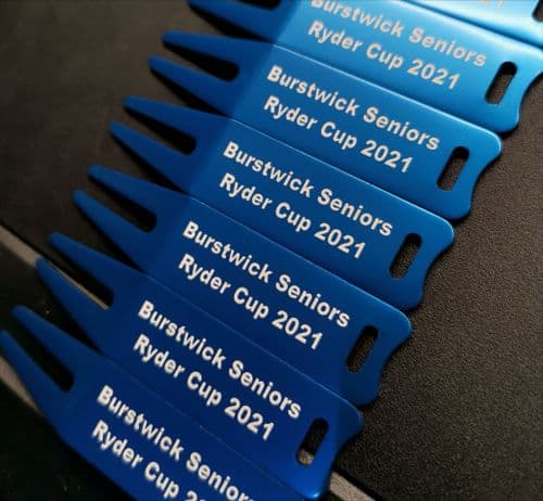 Personalised Blue Metal Divot Tool Pitch Repairer