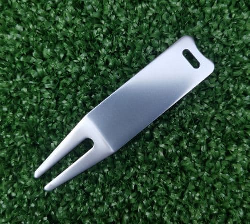Personalised Silver Metal Divot Tool Pitch Repairer