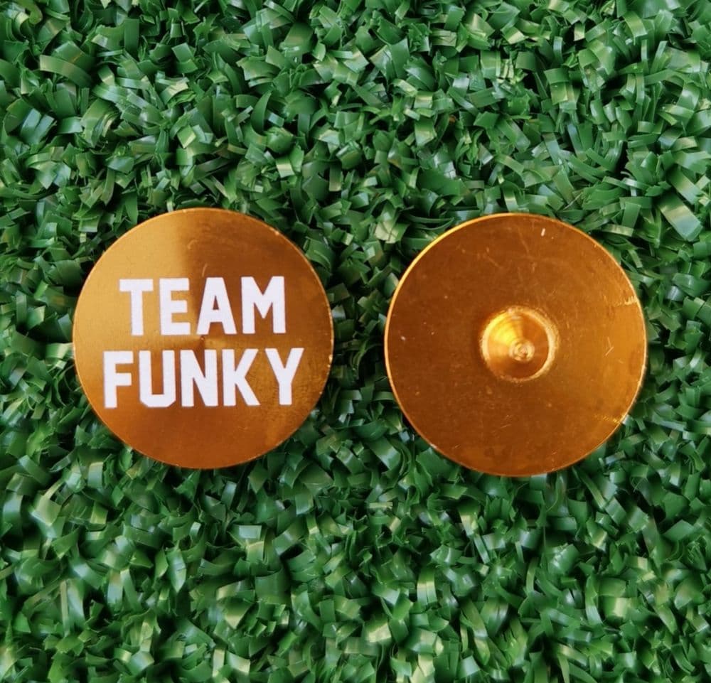 Personalised Small Gold Metal Golf Ball Marker