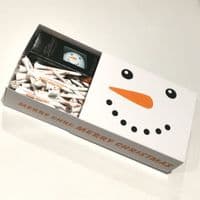 Snowman Christmas Titleist Pro V1 Golf Ball & Golf Tee Gift Set