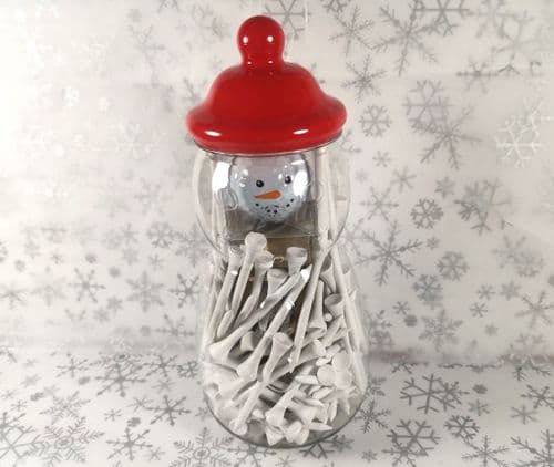 Snowman Titleist Pro V1 Golf Ball, Golf Tee & Lindt Chocolate Christmas Gift Set