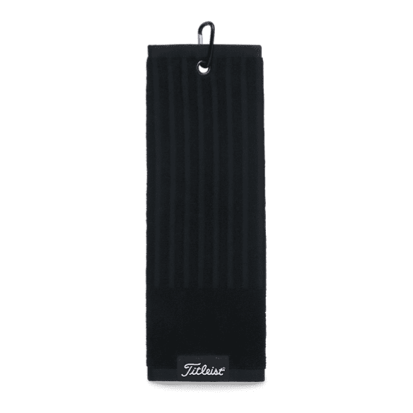 Titleist Players Tri-Fold Golf Towel Black