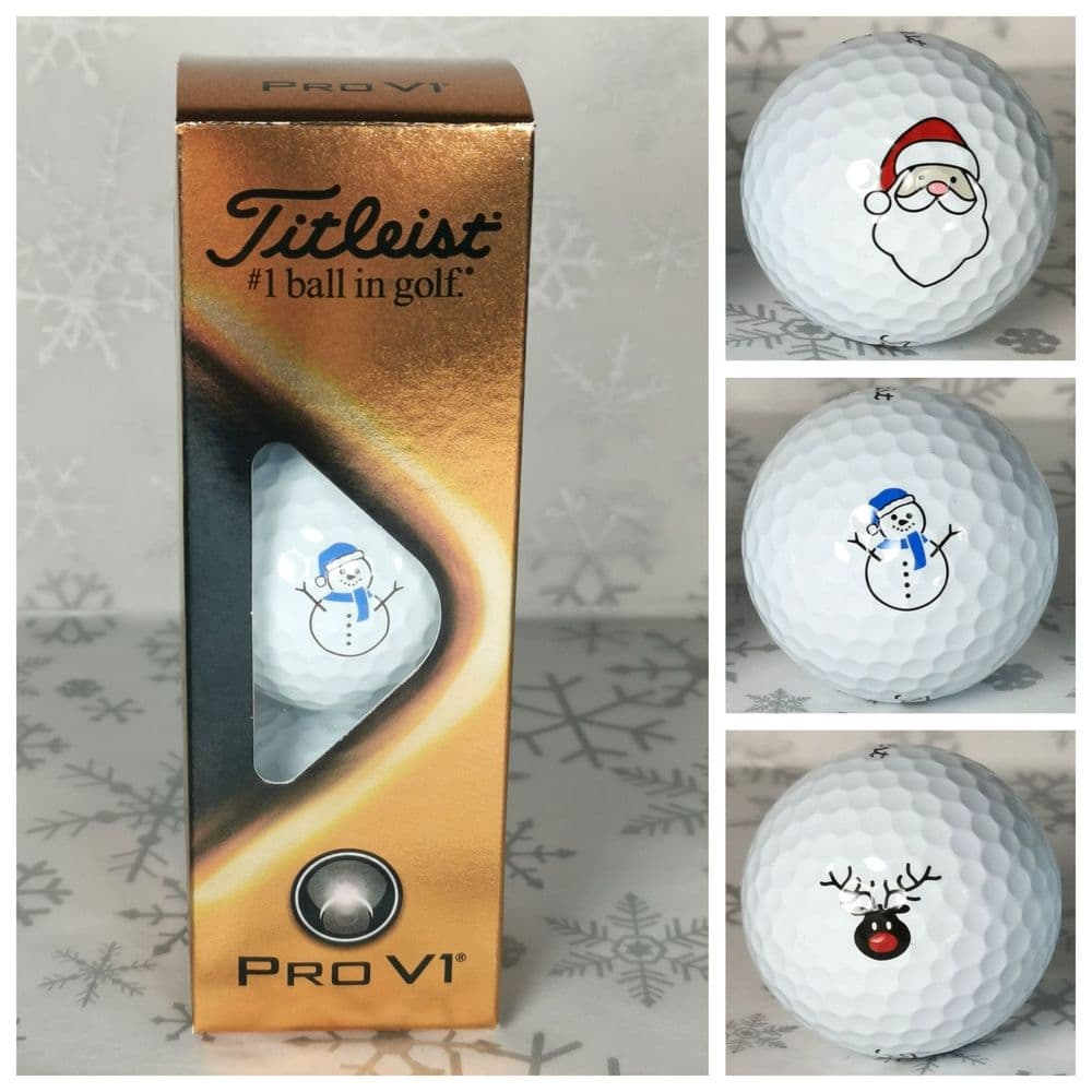 Titleist Pro V1 Christmas Golf Balls - 3 Pack