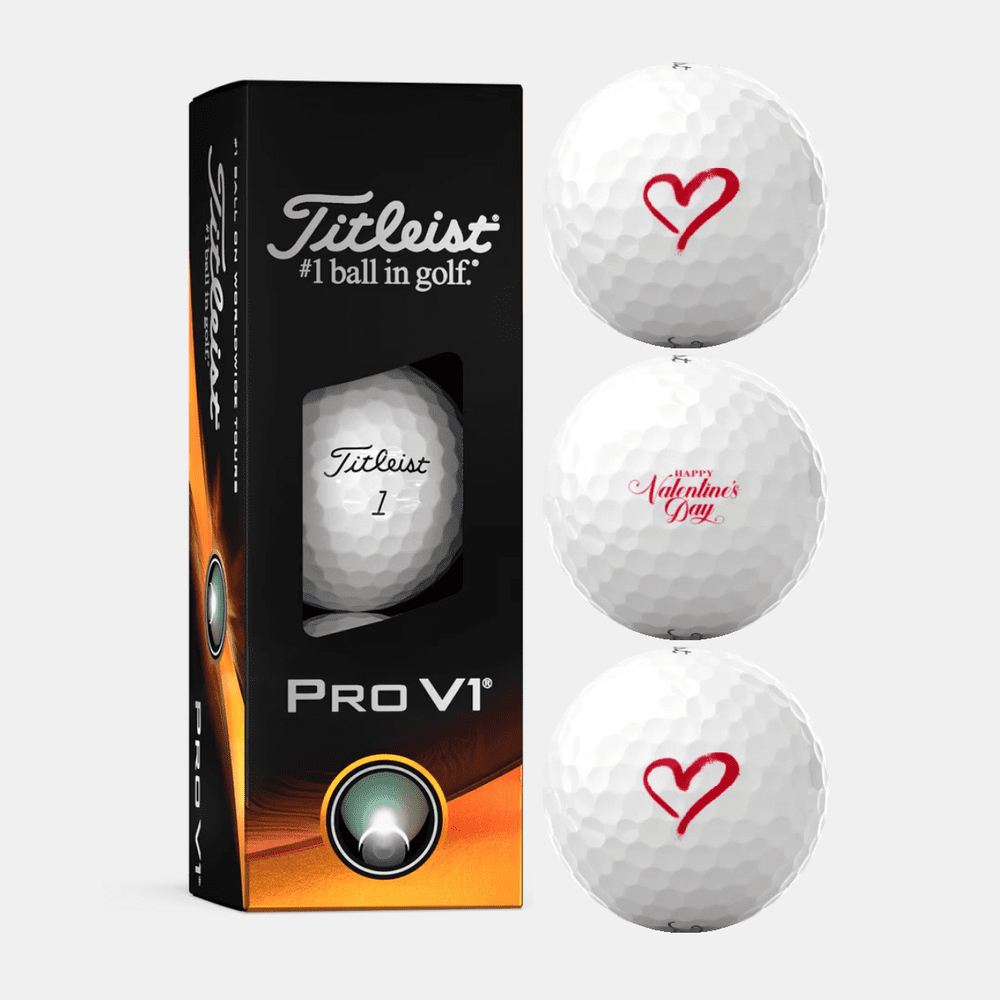 Titleist Pro V1 Valentine's Day Golf Balls - 3 Pack