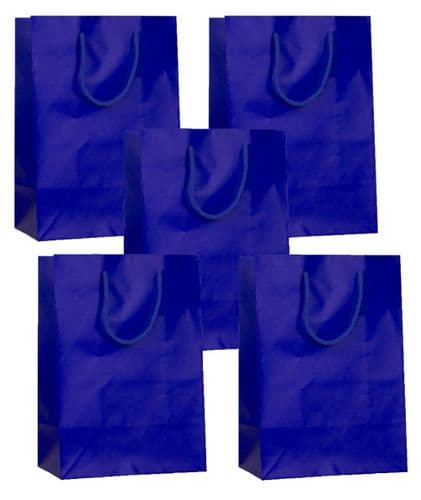 Blue Matt Laminated medium Gift Bags