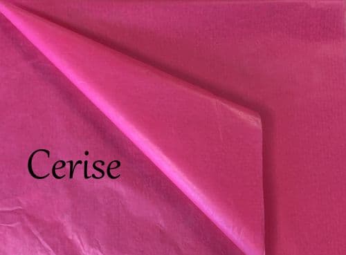 Cerise Florist WAXED Tissue Paper Sheets 50x75cm