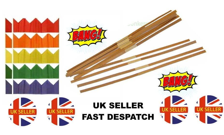 Christmas Cracker SNAPS & HATS Pulls Bangs Make / Build Your Own Xmas Party Snap