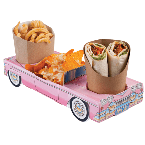 Convertible Car (PINK) Combi Meal Party Box Tray