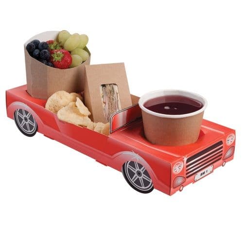 Convertible Car (RED) Combi Meal Party Box Tray
