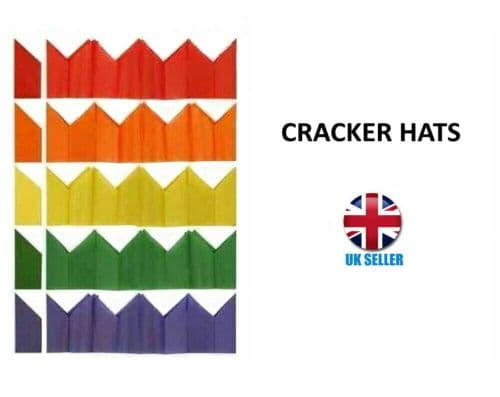 Cracker Hats Mixed Colours Make Your Own Christmas Crackers Xmas Party Paper Hat