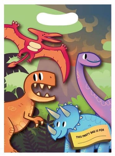 Dinosaur Cartoon Party Loot Bag