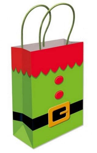 Elf Tunic Christmas Paper Gift Bags