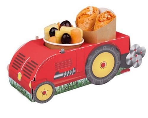 Farm Yard Red Tractor Combi Meal Party Box Tray