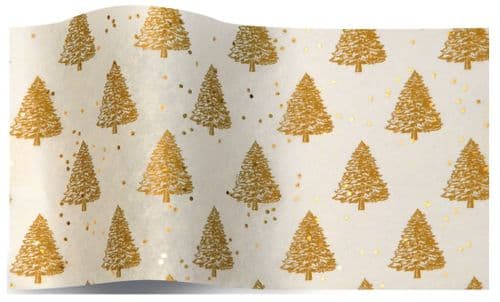 Gold Pearl Trees Gemstone Tissue Paper Sheets