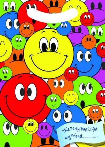 Happy Smiley Face Party Loot Bag