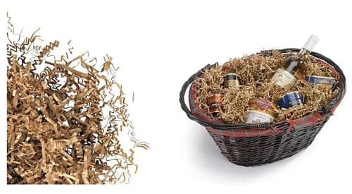 KRAFT / NATURAL / BEIGE ZIG ZAG SHREDDED TISSUE PAPER