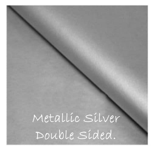 Metallic Silver Tissue