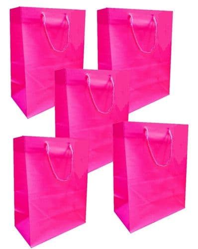 Pink Matt Laminated medium Gift Bags