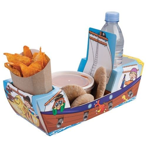Pirate Galleon Ship Combi Meal Party Box Tray
