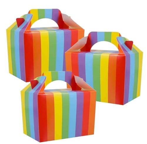 Rainbow Stripe Party Food Box