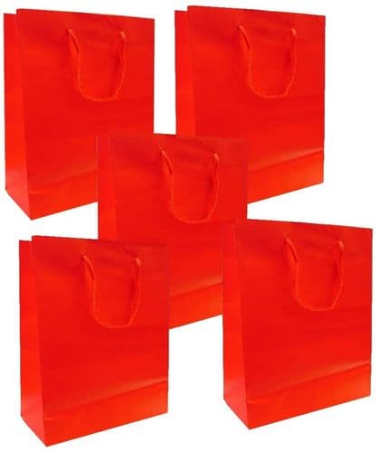 Red Matt Laminated medium Gift Bags