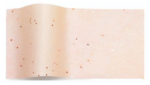 Rose Gold Gemstone On Blush Tissue Paper (GS1000)