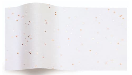 Rose Gold Gemstone On White Tissue Paper (GS1017)