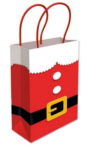 Santa Suit Christmas Paper Gift Bags