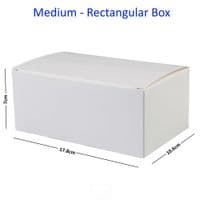White Rectangular Boxes  (3 Sizes)