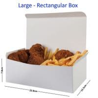 White Rectangular Boxes  (3 Sizes)