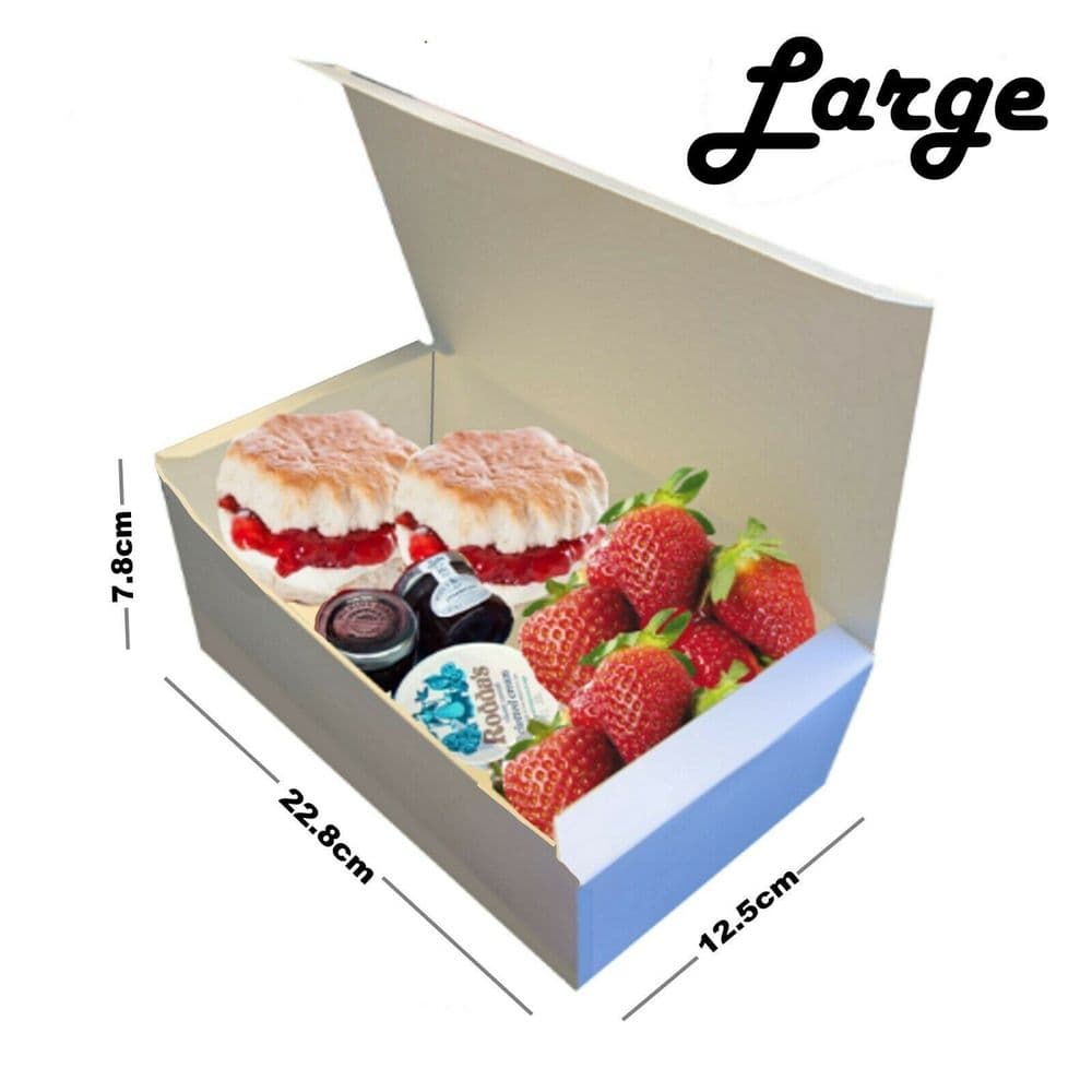x70 Afternoon Cream Tea boxes & gingham Greaseproof