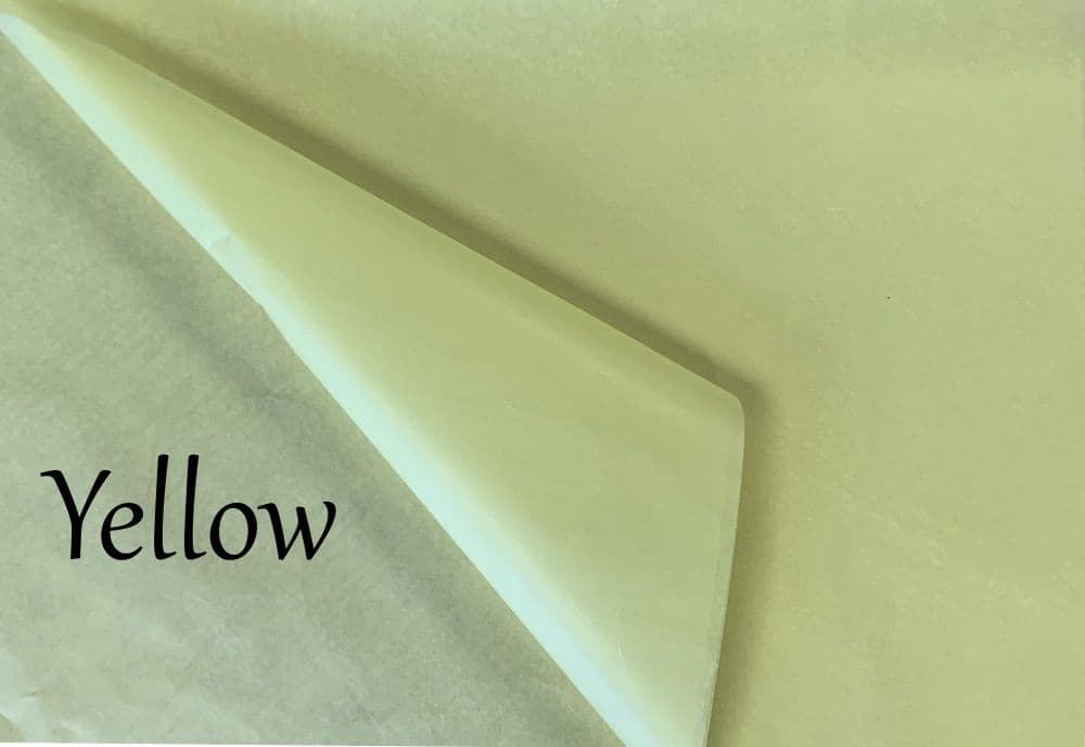 Yellow Florist WAXED Tissue Paper Sheets 50x75cm