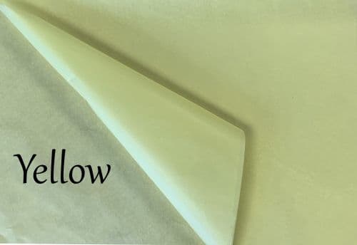 Yellow Florist WAXED Tissue Paper Sheets 50x75cm